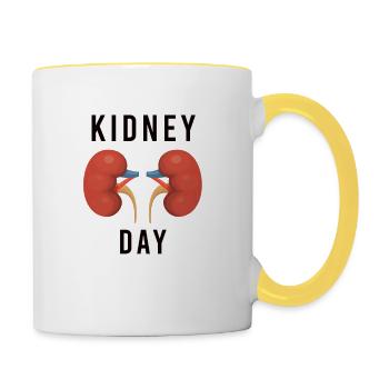 Dialys for Dialysis Technician - Contrasting Mug - white/yellow - Right