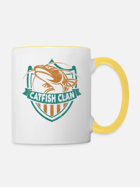 Wels - Tasse zweifarbig - Weiß/Gelb