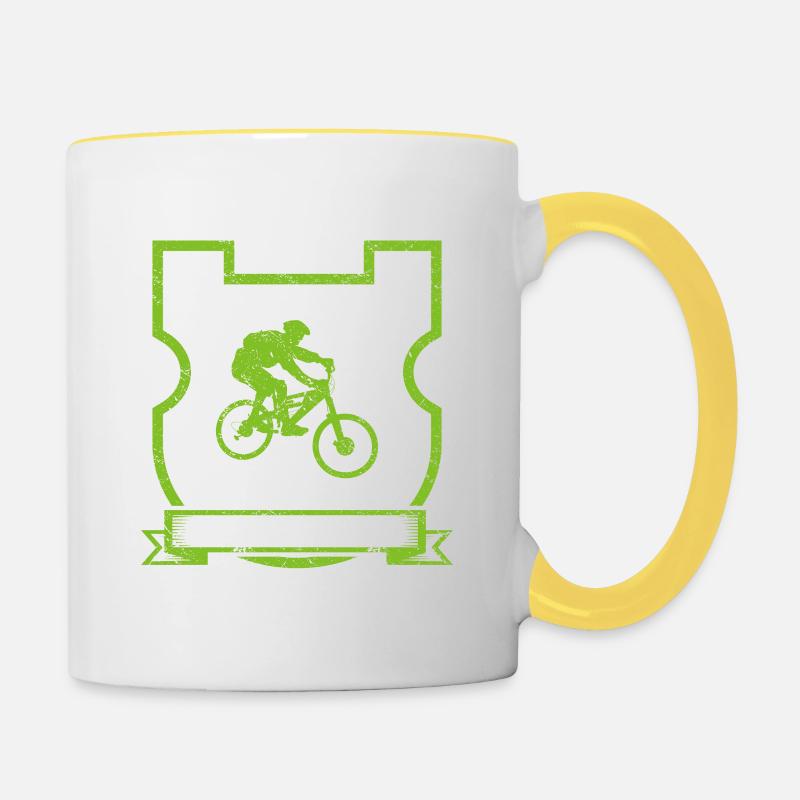 VTT VTT - Mug contrasté - blanc/jaune