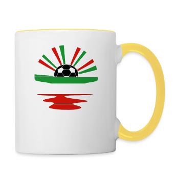 Italy Football 2022 Italy Fan Jersey - Contrasting Mug - white/yellow - Right