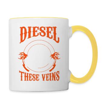 Truck Driver Truck Driver Truck Driver Trucker - Contrasting Mug - white/yellow - Right