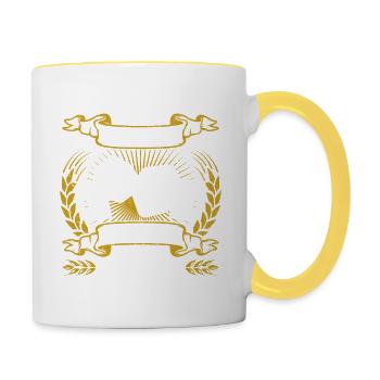 board game - Contrasting Mug - white/yellow - Right