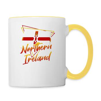 Northern Ireland - Contrasting Mug - white/yellow - Right