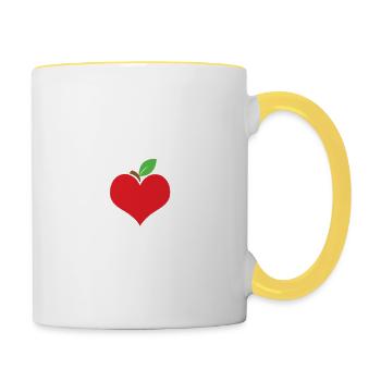 Super Maestra Latina Fun Gift - Contrasting Mug - white/yellow - Right