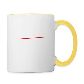kleine Tochter finanzielle Belastung sein - Tasse zweifarbig - Weiß/Gelb - Rechts