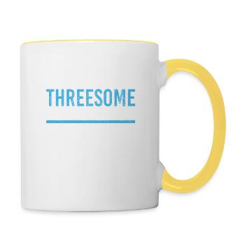 Drinking Games Booze Lustig Festival Beer Threesome - Contrasting Mug - white/yellow - Right