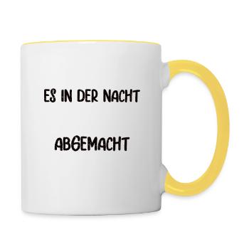 Landwirtschaft Ernte Dreschen Bauer Landwirt - Tasse zweifarbig - Weiß/Gelb - Rechts