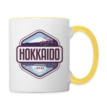 Hokkaido - Japan - Contrasting Mug - white/yellow - Right