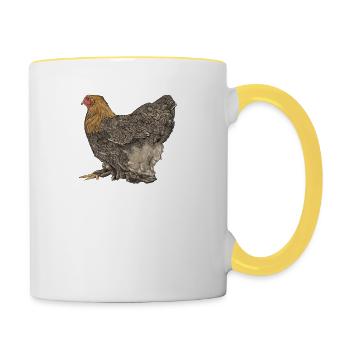Brahma ChickenS I Chicken Poultry Motif pour - Mug contrasté - blanc/jaune - Droite