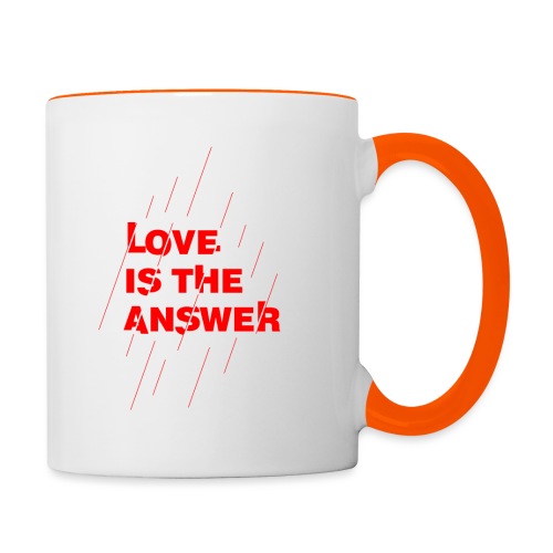 Love is the answer - Tazze bicolor