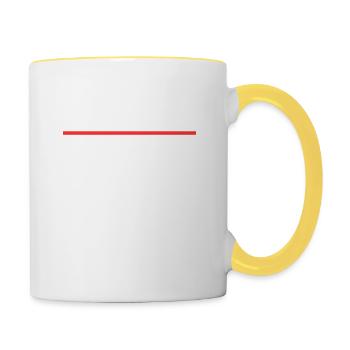 Beamten Verbeamtung öffentlicher Dienst Definition - Tasse zweifarbig - Weiß/Gelb - Rechts