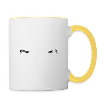 60th Birthday Funny Gift 60 Years - Contrasting Mug - white/yellow - Right