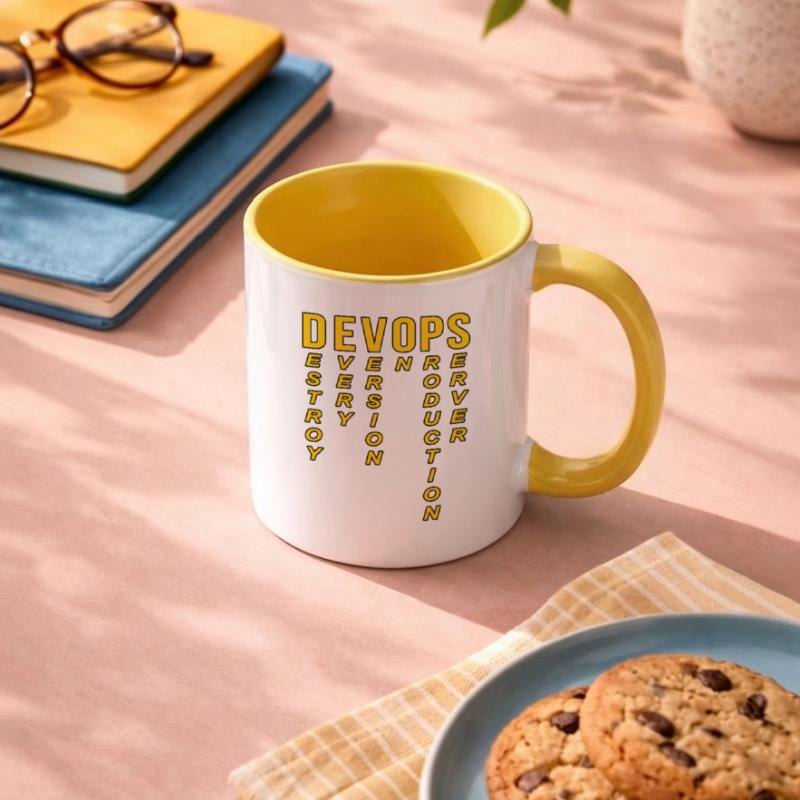 Devops Definition Technischer Computer Tasse zweifarbig