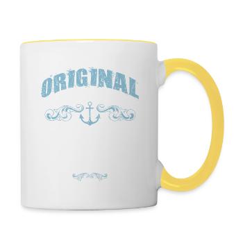 1955 original since - Tasse zweifarbig - Weiß/Gelb - Rechts
