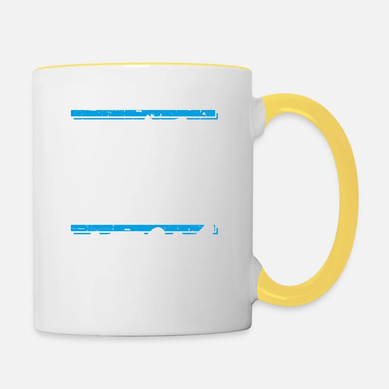 apres ski team - Contrasting Mug - white/yellow