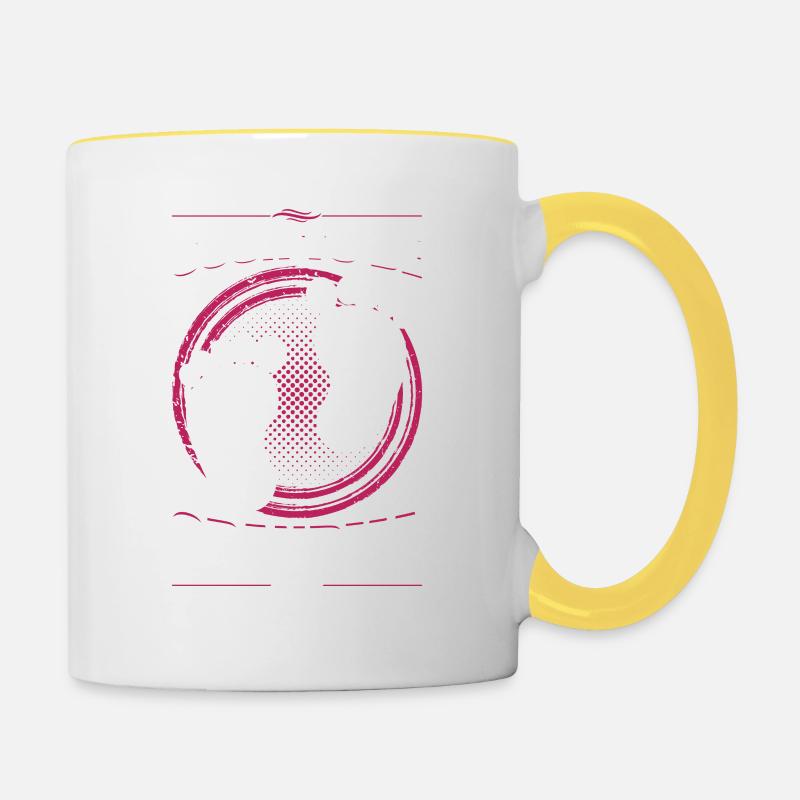 Bald Oma 2022 Zum ersten Mal Großmutter Pun - Tasse zweifarbig - Weiß/Gelb