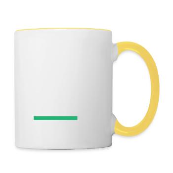 Rentnerin Pension Ruhestand Geschenk Für Damen - Contrasting Mug - white/yellow - Right
