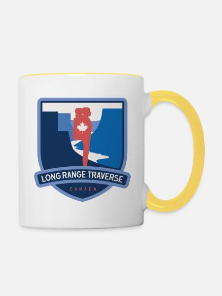Long Range Traverse – Kanada - Tasse zweifarbig - Weiß/Gelb