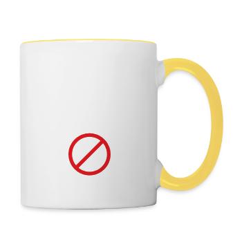 How Do I Block You In Real Life - Contrasting Mug - white/yellow - Right