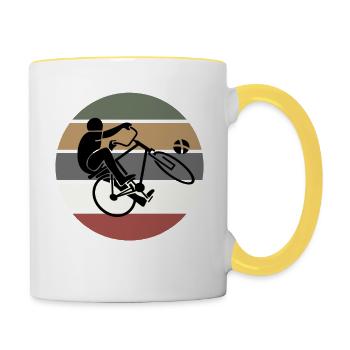 Cycling ball - Contrasting Mug - white/yellow - Right