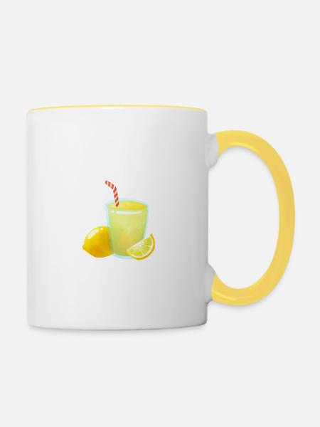 Limonadenstand Boss - Tasse zweifarbig - Weiß/Gelb