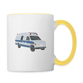 EMT/PARAMEDIC: If You Have Sirens - Tasse zweifarbig - Weiß/Gelb - Rechts