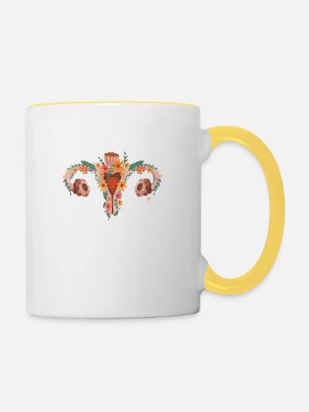 Stärker reguliert als Waffen - Tasse zweifarbig - Weiß/Gelb