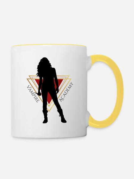 Vampire Academy badass Rose Hathaway - Tasse zweifarbig - Weiß/Gelb
