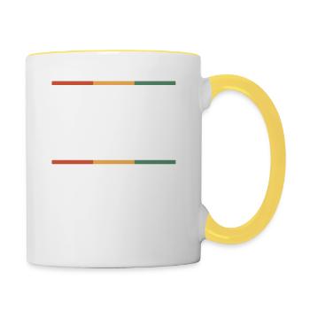 Black History is More than Slavery - Contrasting Mug - white/yellow - Right