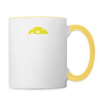Dink Responsibly Don't Get Smashed - Coach Player - Contrasting Mug - white/yellow - Right