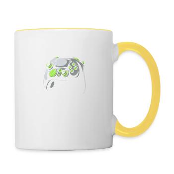 Just One More Game I Promise Funny Gamer Video Gam - Contrasting Mug - white/yellow - Right