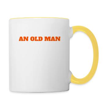 Bowling Cone Cadeau Bowling Ball Bowler Bowling Bowling - Mug contrasté - blanc/jaune - Droite