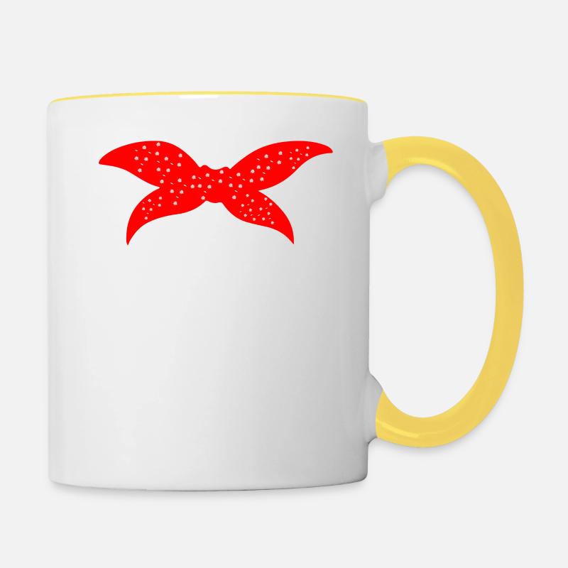 Swiss Bear - Contrasting Mug - white/yellow