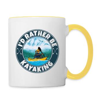 Kayaking - Contrasting Mug - white/yellow - Right