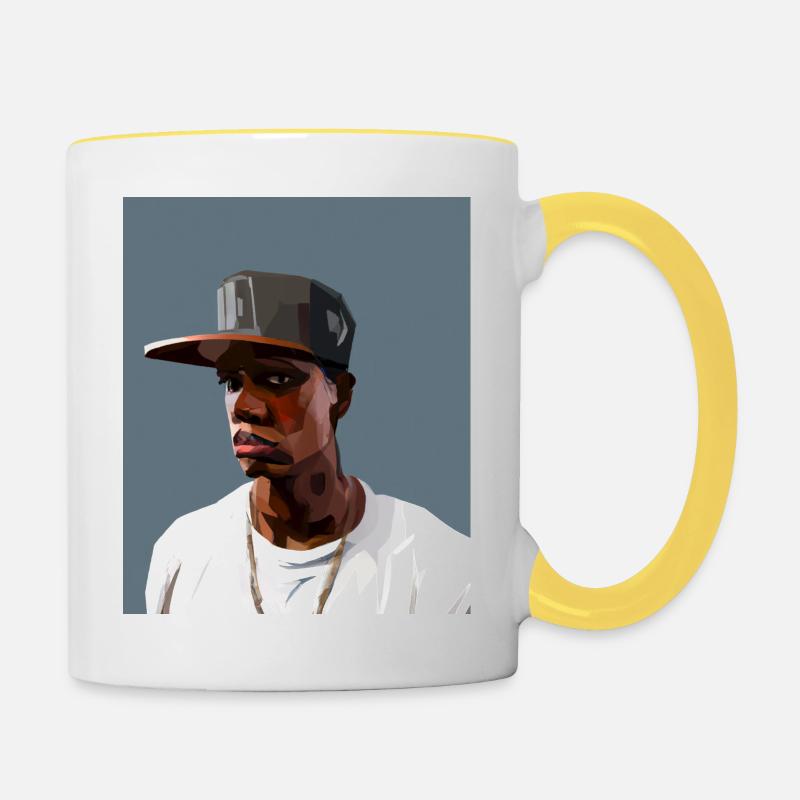 Hip Hopper Rapper - Contrasting Mug - white/yellow
