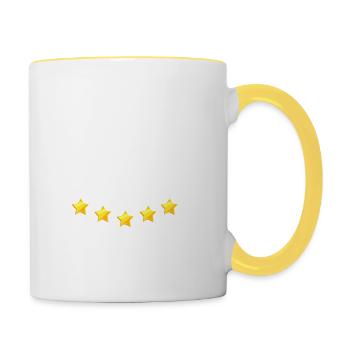 Offiziell Zertifizierter Bademeister - Tasse zweifarbig - Weiß/Gelb - Rechts