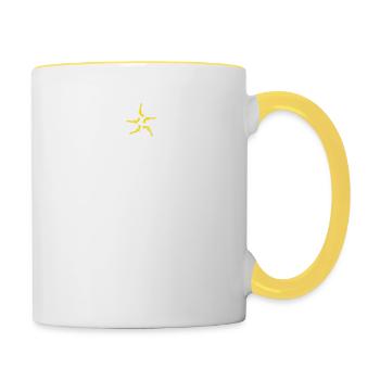 Armes à feu Arbre de Noël Pistolet PJs Pyjamas Militaire - Mug contrasté - blanc/jaune - Droite