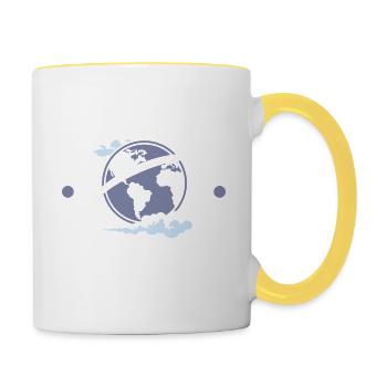 Earth Day Earthday Environmental Protection Environment Nature - Contrasting Mug - white/yellow - Right