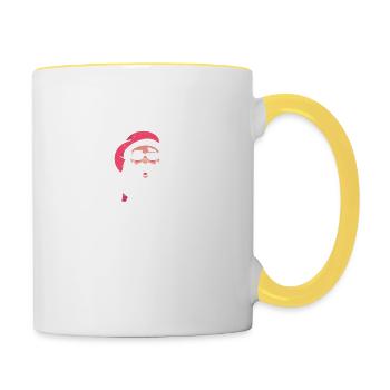 Dieser Kerl liebt Weihnachtsfilme und sieht den - Tasse zweifarbig - Weiß/Gelb - Rechts