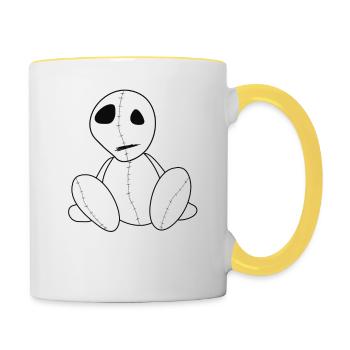 Réduisez vos attentes | | de vêtements Emo Emocore Go - Mug contrasté - blanc/jaune - Droite