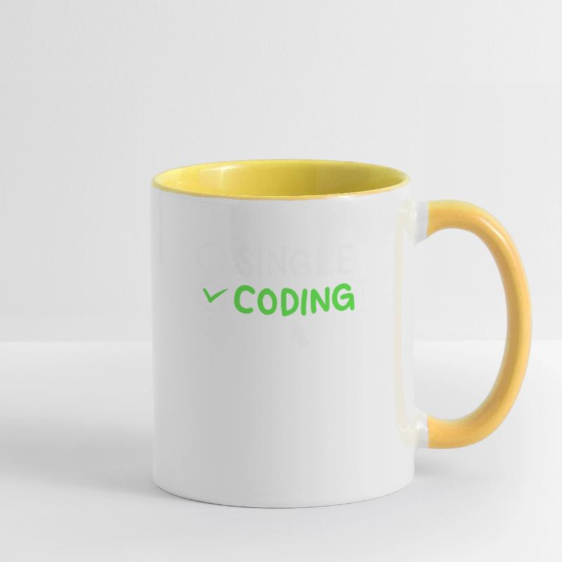 Programmierung Single Coding Software Engineer Tasse zweifarbig
