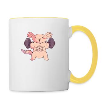 Pen and Paper for RPG Gaming Father - Contrasting Mug - white/yellow - Right