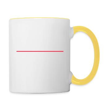 Erzgebirge Heimat - Tasse zweifarbig - Weiß/Gelb - Rechts