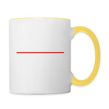 Zwickau Erzgebirge - Tasse zweifarbig - Weiß/Gelb - Rechts