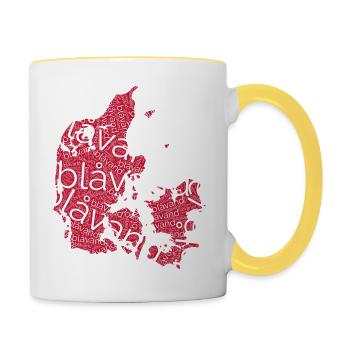 Blåvand - Tasse zweifarbig - Weiß/Gelb - Rechts