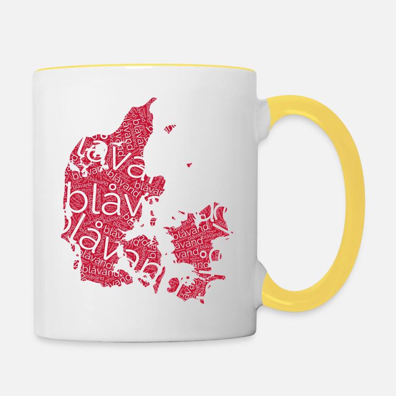 Blåvand - Tasse zweifarbig - Weiß/Gelb