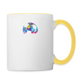 Soccer Godmother Soccer Fan Soccer Godmom Soccer L - Tasse zweifarbig - Weiß/Gelb - Rechts