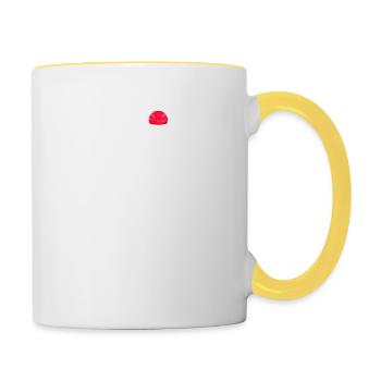 Cardio Drumming Heartbeat Fitness Class Gym Workou - Tasse zweifarbig - Weiß/Gelb - Rechts