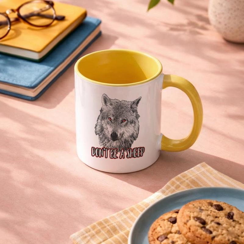 Ne sois pas un mouton Mug contrasté
