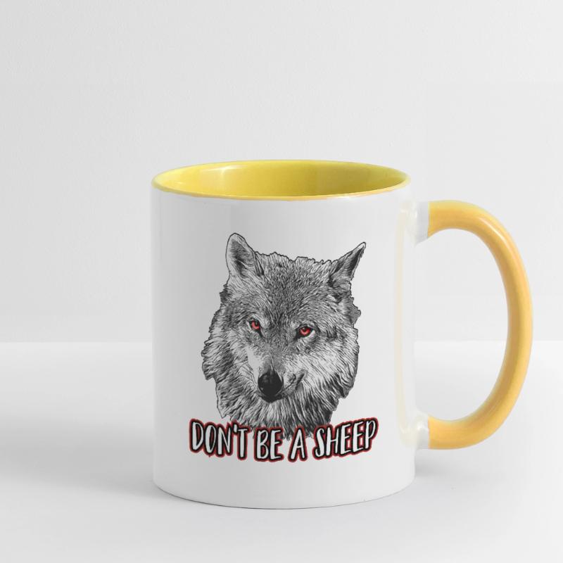 Ne sois pas un mouton Mug contrasté